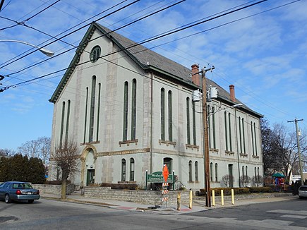 The former Madison Street Methodist Episcopal Church building in 2017 WesleyHouse Chester PA.jpg