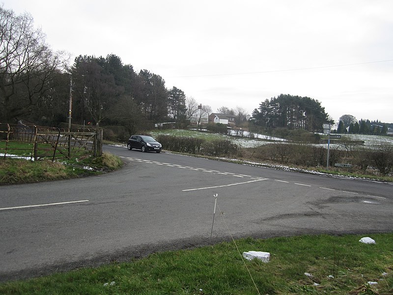 File:Whirley Lane-Wrigley Lane junction Henbury - geograph.org.uk - 2798543.jpg