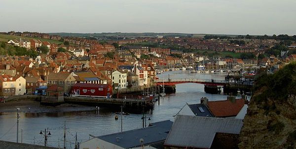 River Esk near its mouth at Whitby