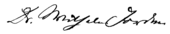 signature de Wilhelm Jordan (écrivain)