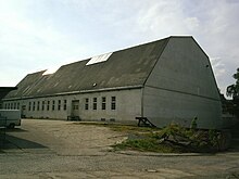 Außenaufnahme des Hallenstücks in Wilthen (2006) – alte Dresdner Luftschiffhalle