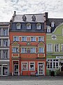 Wittlich, Marktplatz 5, ehemaliges Gasthaus Zum Wolf; repräsentativer dreigeschossiger Mansarddachbau, gegen Ende des 17. Jahrhunderts, Architekt Conrad Wolff used on 1 pages in 1 wikis