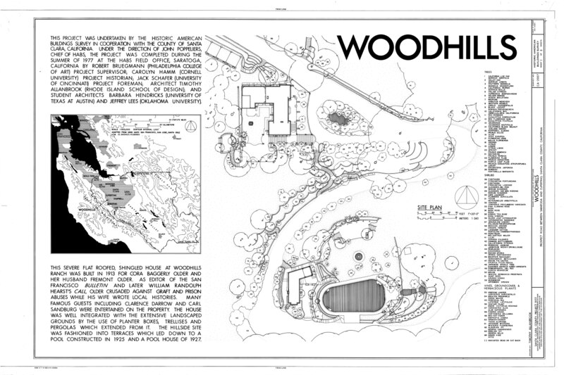 File:Woodhills, Prospect Road, Cupertino, Santa Clara County, CA HABS CAL,43-CUP,1- (sheet 1 of 5).tif