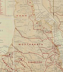 Map of Woothakata Division and adjacent local government areas, March 1902