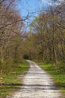 Section of the York County Heritage Rail Trail that runs through New Freedom. York County Heritage Rail Trail, New Freedom, 2009.jpg