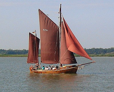 Zeesenboot, a traditional type of fishing boat used in bodden areas