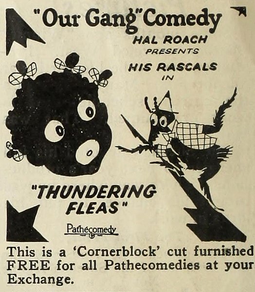 File:"Thundering Fleas" an Our Gang Comedy ad in The Film Daily, Jul-Dec 1926 (page 10 crop).jpg