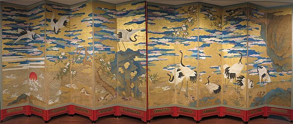 Cranes and Peaches, Choson dynasty, Honolulu Museum of Art