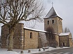 Saint-Maurice-Kirche von Saint-Maurice-de-Gourdans unter dem Schnee - 2010.jpg