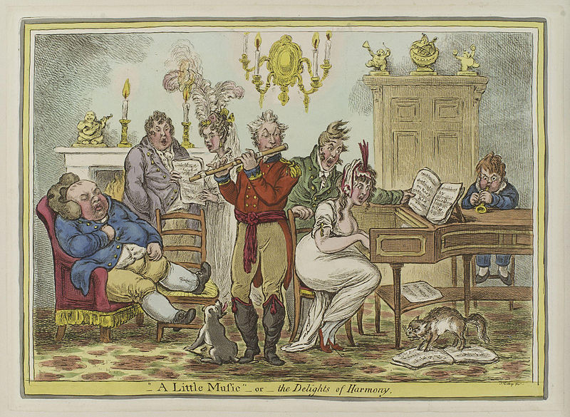 File:- A little music - or - the delights of harmony by James Gillray.jpg