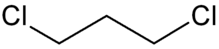 Kerangka formula dari 1,3-dichloropropane