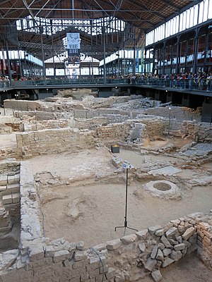 101 Mercat del Born, excavacions arqueològiques de la Ribera.JPG