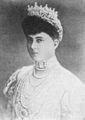 Sofia av Preussen, dronning av Hellas, med tiara.