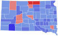 1972 United States Senate Election in South Dakota Results Map by County