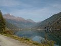 Lago di Poschiavo View back to Berninapass