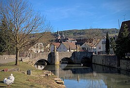 Grünbach Bridge i Gerlachsheim, 2021