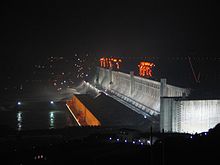 The Three Gorges Dam is located near Sandouping and Maoping within Yichang prefecture-level city (some 40 km (25 mi) from Yichang central city)