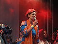 unidentified singer at the Masterpeace concert on liberation day (may 5th) in The Hague