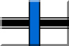 600px Croce Nera e Azzurra su Bianco.svg