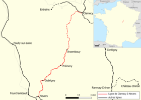 Przykładowa ilustracja artykułu Clamecy to Nevers line