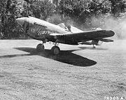 1943年、ニューギニアにおける第7戦闘飛行隊のP-40E