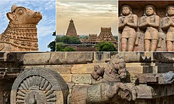 A collage of Great living Chola temples UNESCO heritage site.jpg