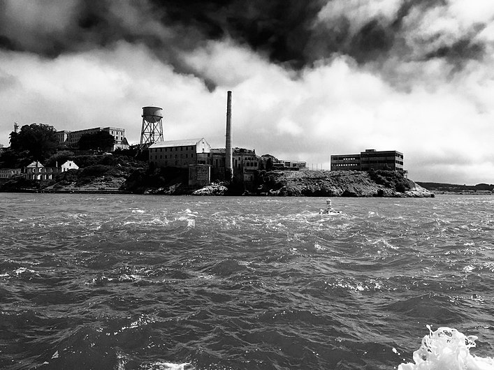 Alcatraz Island in Black & White.jpg