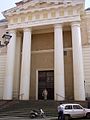 Alghero Cathedral: 19th century Neo-Classical addition to west front