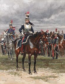 French cuirassiers, 19th century An Officer of the Cuirassiers- by Edouard Detaille.jpg