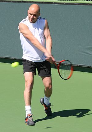 Andre Agassi at the 2006 Indian Wells Masters