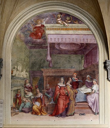 Andrea del sarto, natività della vergine, 1513-14, 01.jpg