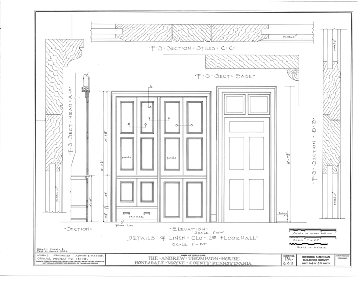 File:Andrew Thompson House, Honesdale, Wayne County, PA HABS PA,64-HOND,1- (sheet 44 of 50).png