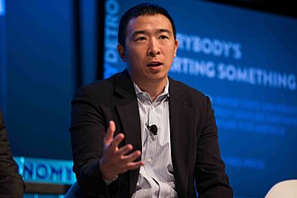 Yang speaks about urban entrepreneurship at the 2015 Techonomy Conference in Detroit, Michigan. Andrew Yang talking about urban entrepreneurship at Techonomy Conference 2015 in Detroit, MI.jpg