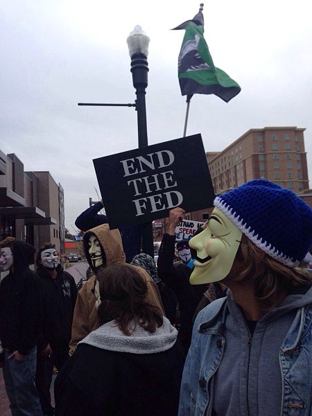 File:Anonymous @ Million Mask March, Boise ID- Nov 5, 2013- Protest rally 99% anon Guy Fawkes sign occupy 2013-11-13 08-24.jpg