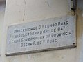 Gedenktafel zur Einweihung der Geburtsklinik 1947 durch Gouverneur Óscar F. de V. Ruas, benannt nach D. Leonor Ruas