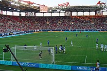 Karaiskakis Stadium in 2004 Argentina Vs Italy 3-0 2004 Olympics Athens.jpg