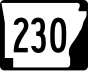 Highway 230 marker