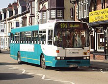 Arriva Buses Wales Alexander bodied Tiger in Aberystwyth in September 2008 Arriva Wales Tiger 1.jpg