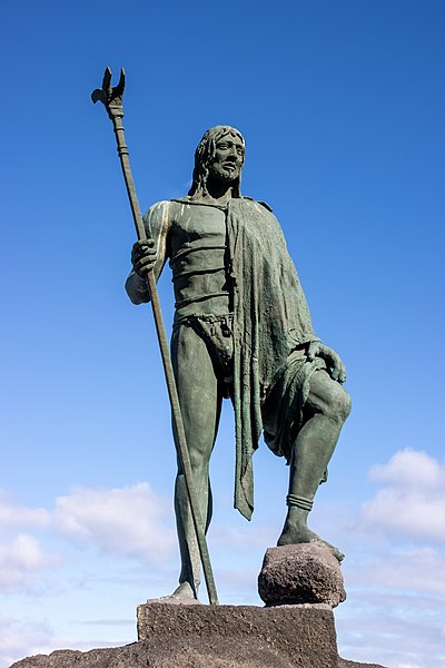 Statue of Tegueste at Candelaria, Tenerife