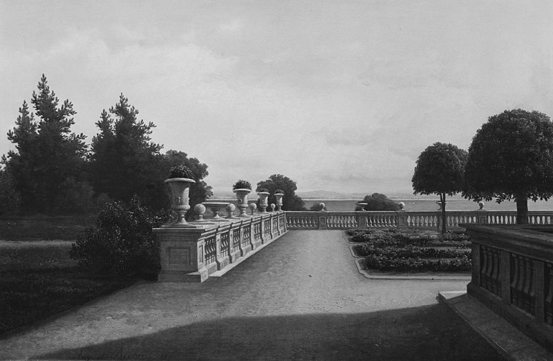 File:August Becker (1822-87) - Osborne, the Upper Terrace - RCIN 400811 - Royal Collection.jpg