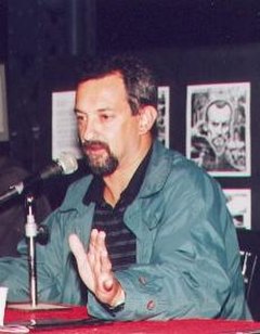 Eduardo Risso at the comic convention Leyendas, in Rosario, Argentina, 2001.