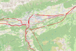 Az Innsbruck bypass útvonala