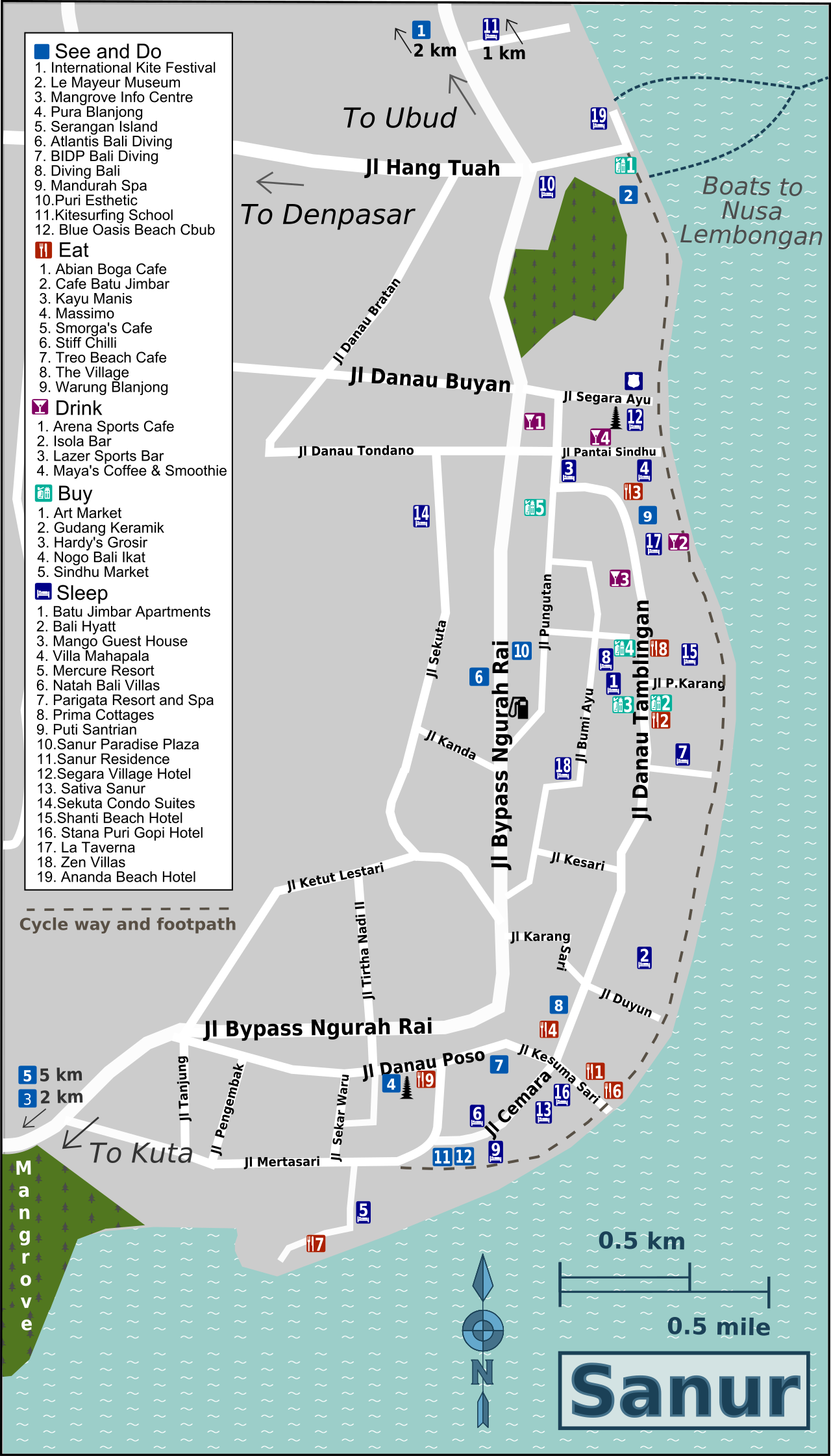 Bali-Sanur-Map