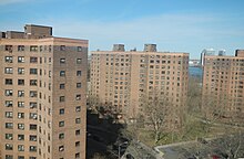 The Baruch Houses from the Williamsburg Bridge Baruch NYCHA from WBB jeh.jpg