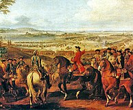 Marshal Maurice de Saxe at the Battle of Lauffeld, 1747