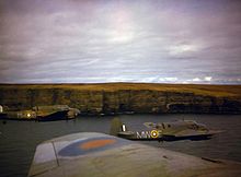 217 Sqn. formation making a low pass along the Cornish coastline, 1942.