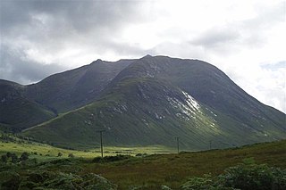 Beinn Mhic Chasgaig mountain in Highland, Scotland, UK