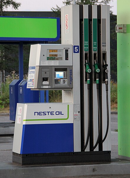 Petrol pump in Finland