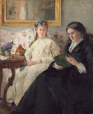 Portrait de Mme Morisot et de sa fille Mme Pontillon, 1869-1870