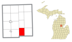 Location within Gladwin County